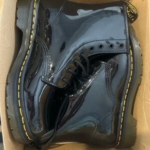 Dr. Martens Black Patent Leather Boots